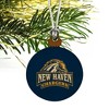 New Haven Primary Logo Mini Small Tiny Wood Christmas Tree Holiday Ornament - 3 of 4