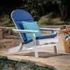 Okak Outdoor Chair Cushions with Water-Resistant Cover, Patio Chair Cushions with No-Slip Ties, Outdoor Cushions for Adirondack - 2 of 4