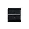 Royal Hampton Table with 2 Storage Drawers and Intricate Trimming, Black - 4 of 4