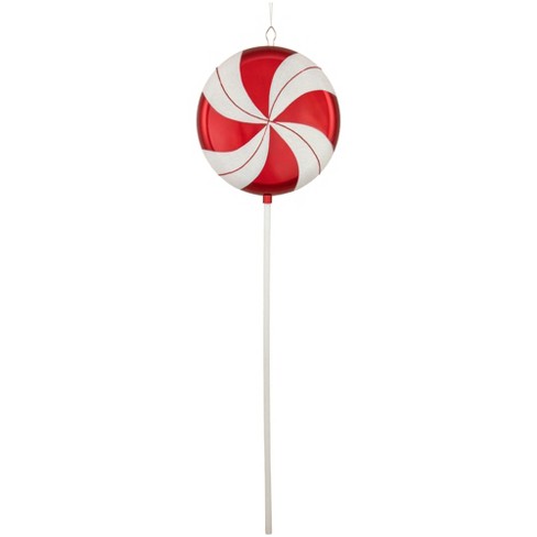 Northlight Peppermint Lollipop with Glitter Shatterproof Commercial Christmas Ornament - 42" - image 1 of 3