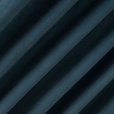 Teal Velvet Blackout Back Tab Curtain Panel, 50" x 84"