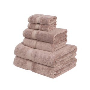 Luxury Cotton Heavyweight Ultra-Plush 6 Piece Towel Set by Blue Nile Mills - 1 of 4