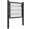 vidaXL 2D Fence Gate (Single) Anthracite Gray 41.7"x51.2" - 2 of 4
