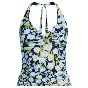 Lands' End Women's Twist Halter Tankini Top - 1 of 4