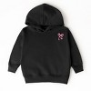 The Juniper Shop Pink Bow Outlined Toddler Hoodie - 2 of 4