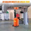 20 Gallon Waste Oil Drain Tank, Portable Air Operated Drainer, Adjustable Funnel 38"-65", 15" Funnel, 360° Wheels & Toolbox, Fluid Transfer - 2 of 4