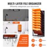 VEVOR File Wall Rack,One-Piece 10 Pockets Mesh Wall File Holder,Wall Mounted Magazine Mail Paper & Document Storage Folder,Metal Wall File Organizer - 4 of 4