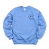 Simply Sage Market You're Doing Great Smiley Face Front And Back Sweatshirt - M - Carolina - 2 of 4