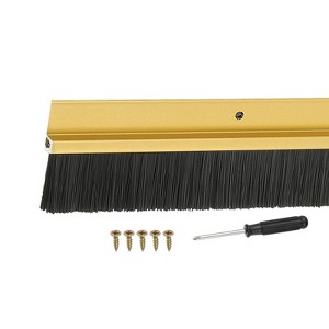 Unique Bargains Aluminum Alloy H-Shape Holder PP Bristle Rust-resistant Door Sweep 1 Pc - 1 of 3