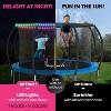 Joyberri Trampoline - ASTM Certified, 8-16ft for kids & adults. Anti-rust, with enclosure net, ladder, LED lights & sprinkler. Safe & fun! - 2 of 4