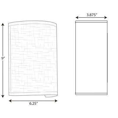 Elegant White LED Wall Sconce with Summer Linen Shade