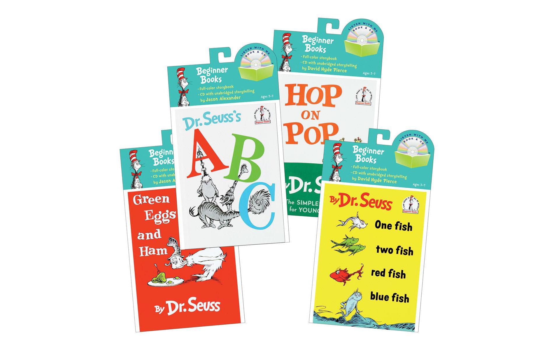 Kaplan Early Learning Dr. Seuss Books and Audio CDs - Set of 4