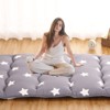 Floral Floor Mattress Japanese Style Floral Print Futon Mattress, Portable Floor Bed Mattress Roll Up Mattress for Camping RV Travel Guest Room - 3 of 4