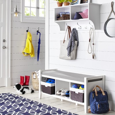 Functional Farmhouse Mudroom with Storage Collection