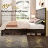 Farmhouse Bed Frame with 49" Tall Headboard - 2 of 4