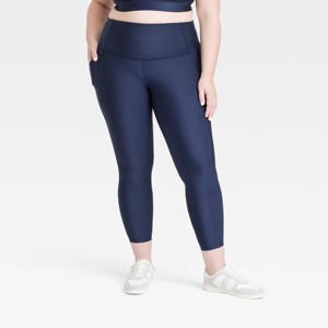 Women's Effortless Support High-Rise Pocketed 7/8 Leggings - All In Motion™ - 1 of 4