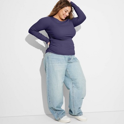 Women's Long Sleeve One Shoulder Top - Wild Fable™