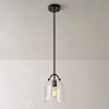 Globe Electric 1-Light Matte Black Pendant Light with Clear Glass Shade: ETL Listed, Adjustable Height, E26 Base - 4 of 4