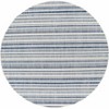 Hauteloom Olin White&Blue Striped Nordic Rug - 3 of 4