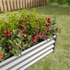 Rectangle Metal Raised Bed Garden,Metal Plant Pots Outdoor with Open Bottom Design,Garden Planter Boxes for Flowers,Vegetables-Coolbibila - 4 of 4