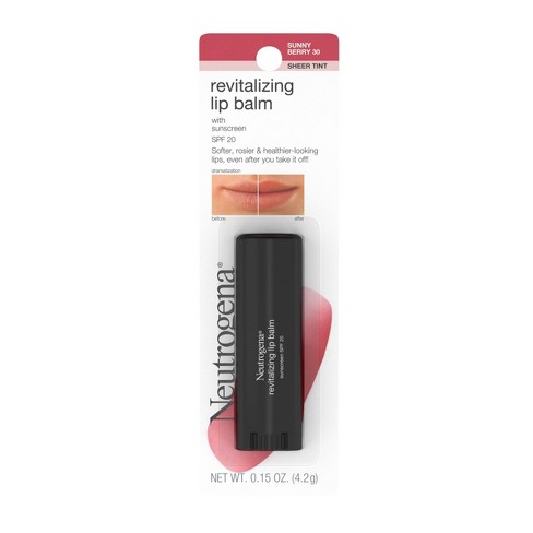 Neutrogena Revitalizing And Moisturizing Tinted Lip Balm, Spf 20