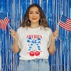 Simply Sage Market Coquette America Cherries Short Sleeve Tee - 2 of 4