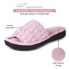 Roxoni Women's Chenille Upper Open Toe Slippers - 3 of 4