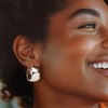Ross-Simons Sterling Silver Hoop Earrings - 2 of 3