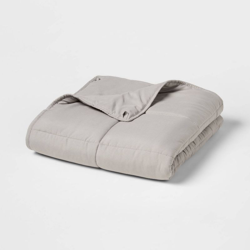 50&#34;x70&#34; 12lbs Weighted Blanket Gray - Room Essentials&#8482;, 4 of 7