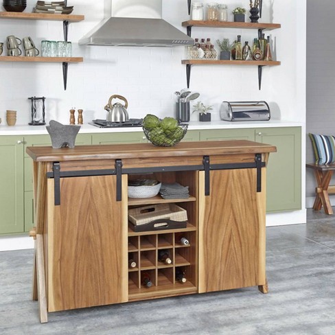 Forest Retreat Kitchen Island Brown Home Styles Target