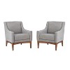 Set of 2 Gerard Mid-century Modern Style Armchair with Sloped Arms| ART OF LIVING DESIGNS - 2 of 4