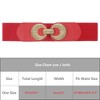 INSPIRE CHIC Women's Elastic Belt Alloy Double Ring Buckle Fashion Suitable for Skirt Dress - 4 of 4