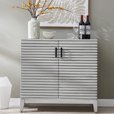 Wood Buffet Cabinet with Storage, 36" W Accent Cabinet with 2 Doors and 2 Shelves-FARATI