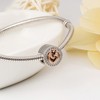 Family Love Charm for Women CZ Sterling Silver European Bead for Bracelet Ginger Lyne Collection - 3 of 4