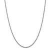 Black Bow Jewelry 2.75mm, 14k White Gold, Diamond Cut Solid Rope Chain Necklace - 3 of 4