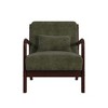 Marina Chair in Steno Olive with Walnut finished - 4 of 4