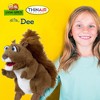 Living Puppets: Dee The Brown Squirrel - 12"P lush Hand Puppet, Handmade - 3 of 4