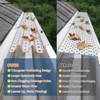 Gutter Guard, Leaf Guards for Gutters, 5 in Width, Total Length, 0.275 in Hole Diameter & 0.02 in Thick Fits Any Roof or Gutter Type - 3 of 4