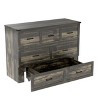Merax Convertible Murphy Bed Cabinet with Built-In Charging Station & Extra-Large Storage Drawer - 3 of 4