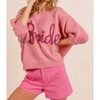 Women's Metallic Bride Sweater Top - BiBi - 2 of 4