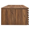 Modway Render Wall-Mount Office Desk – Mid-Century Wood Floating Desk with Storage Shelf - 3 of 4