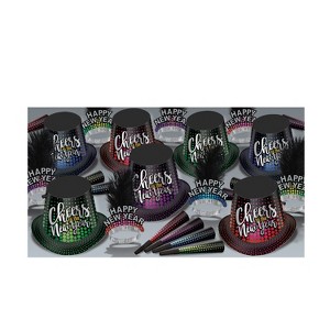 Beistle Cheers To The New Year Assortment of 100 items for 50 People Multicolored - 1 of 2