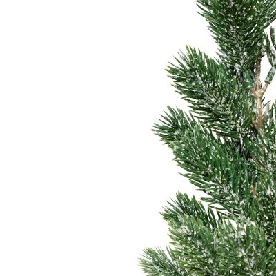 Frosted Pine Tabletop Christmas Tree with Burlap Base