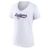 MLB Los Angeles Dodgers Women's V-Neck Core T-Shirt - 2 of 3