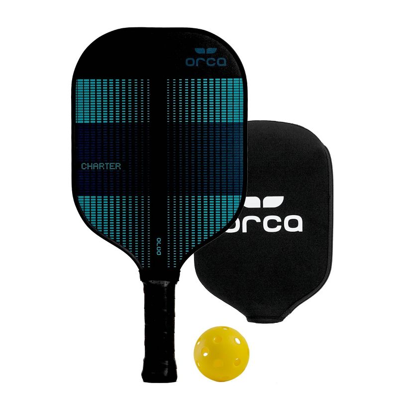 Orca Charter Polymer Honeycomb Pickleball Paddle with Neoprene Cover - Green/Black, 1 of 7