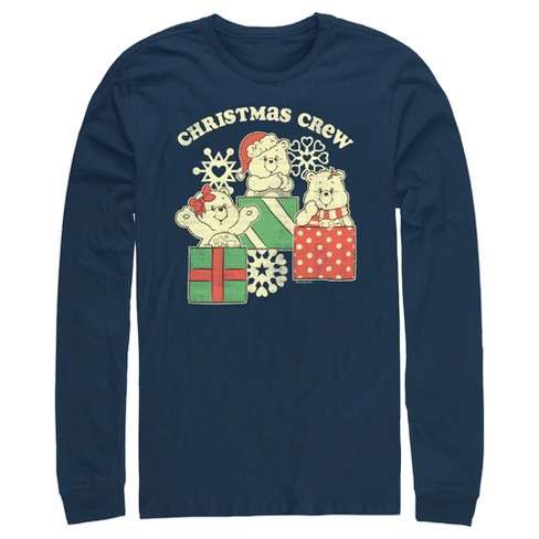 Men's Care Bears Distressed Christmas Crew Long Sleeve Shirt - image 1 of 4