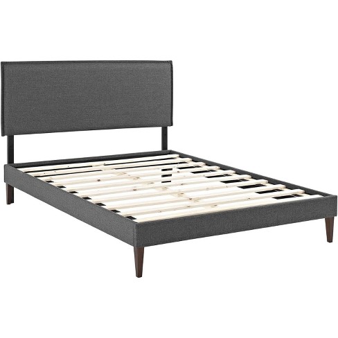 Modway Camille Queen Fabric Platform Bed With Squared Tapered Legs : Target