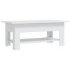 vidaXL Coffee Table White 40.2"x21.7"x16.5" Engineered Wood - 2 of 4