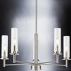 Urban Ambiance Luxury New Traditional Chandelier 24.375''H x 23''W,  Brushed Nickel Finish,  Griffith Collection, UHP3981 - 4 of 4
