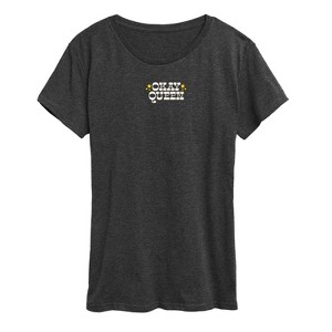 Women's - Instant Message - Okay Queen Short Sleeve Graphic T-Shirt - 1 of 4